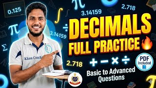 Decimals Trick & Practice Class | Solve All Types of Questions | By Aslam Sir