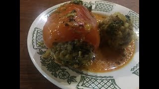 ⁣Болгарский перец фаршированный мясом   bell peppers stuffed with meat