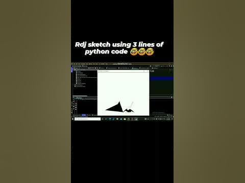 Rdj sketch using 3 lines of python code......#rdj #rdjfanpage # ...