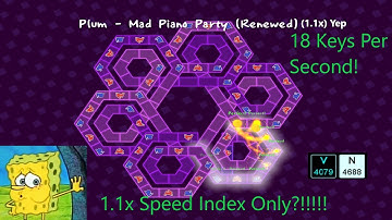 Index Prince?! (BWen is King) Plum-Mad Piano Party (Renewed) 1.1x Speed Index Fingers Only