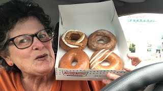 PUMPKIN SPICE at KRISPY KREME!  -Is the NEW Latte Swirl donut good  -a Review