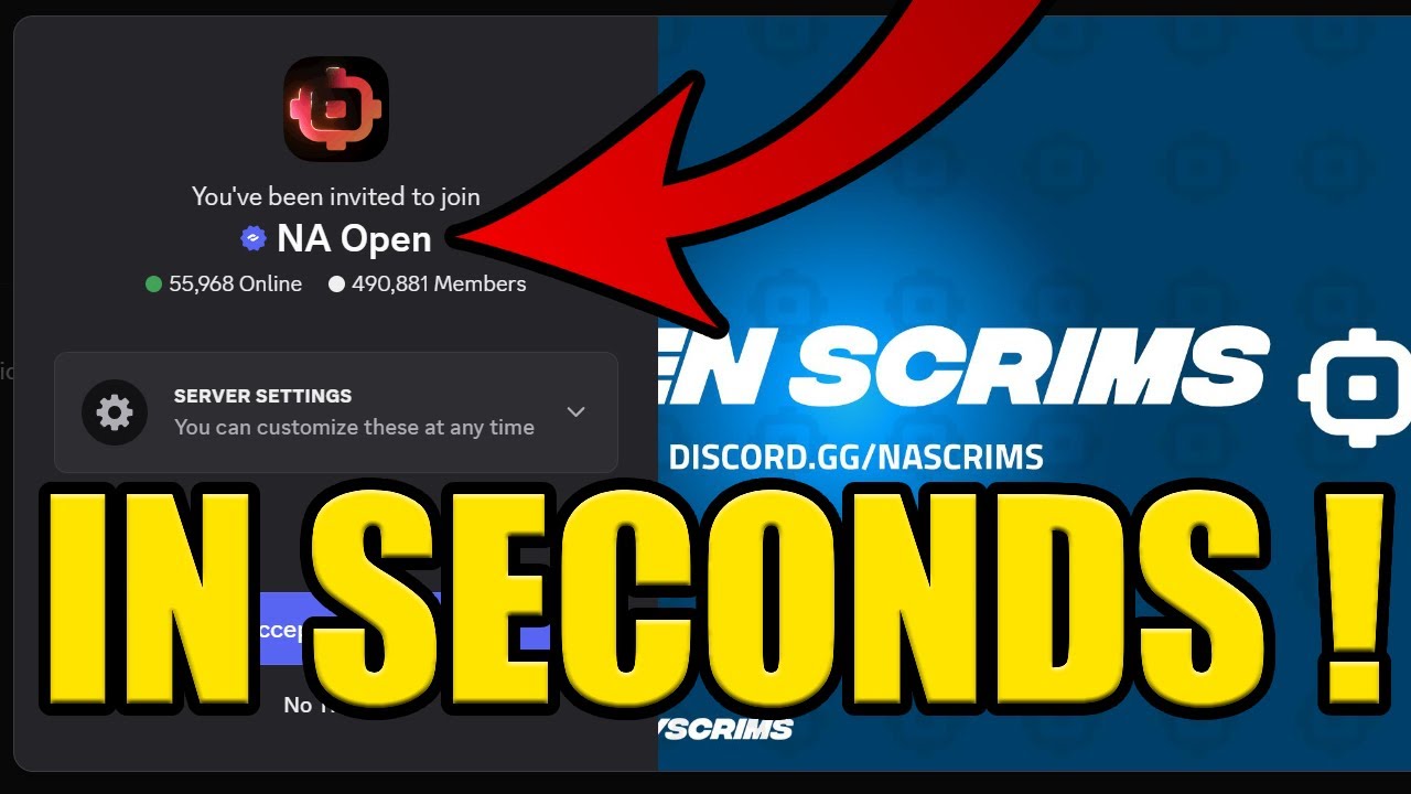 HOW to JOIN NA OPEN DISCORD SERVER PC & MOBILE - YouTube