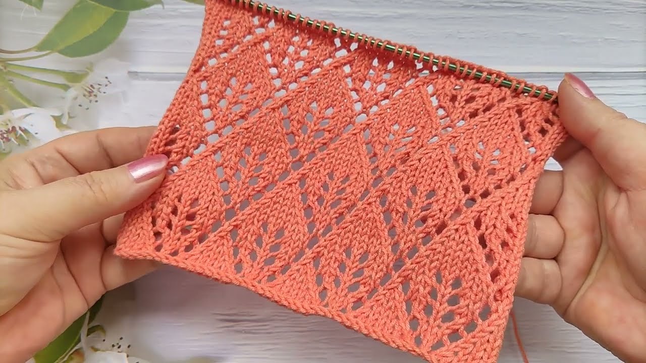 Lace Diamond Stitch | Ajour-Rautenmuster stricken | Punto Rombi ai ferri | Point de Losanges Ajourés