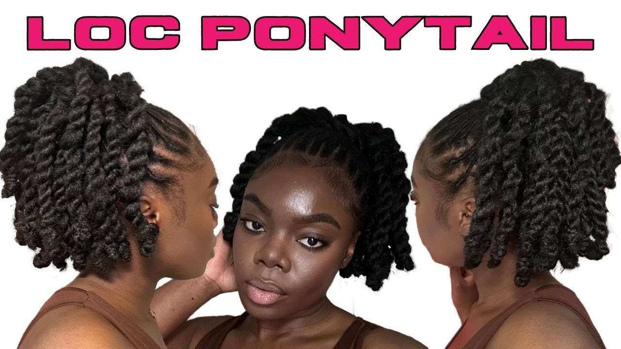 Two-Strand Twist Ponytail | Loc Hair Tutorial