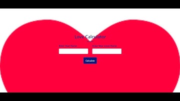 Make a Love calculator using html css bootstrap and jQuery