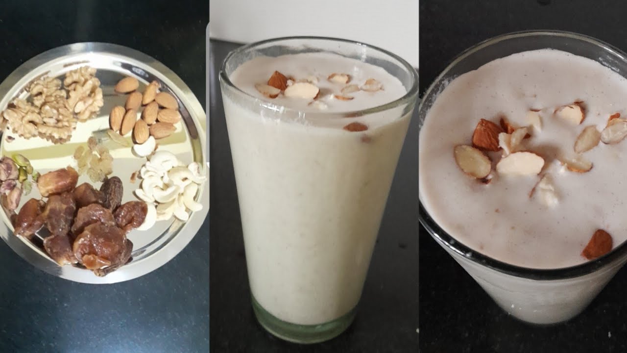 dry fruits milk shake YouTube