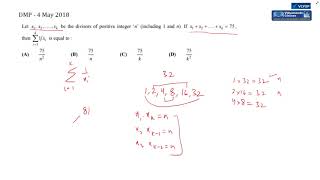 JEE Math Practice Daily Problem - 4th May 2018
