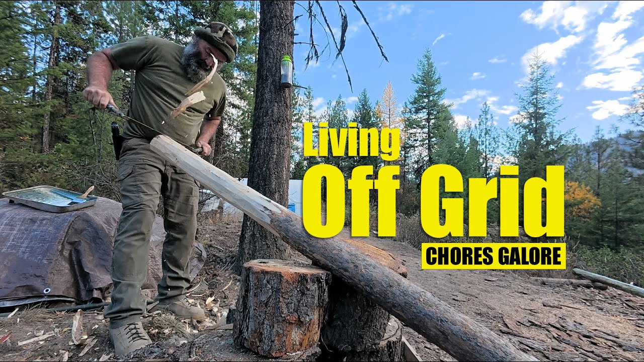 Off Grid Living - Prepping for snow season & Chores galore. - YouTube