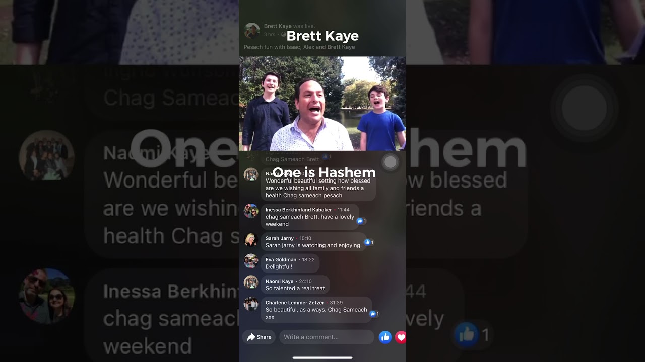 Brett Kaye - one is Hashem