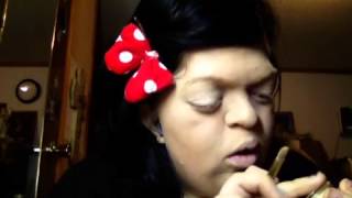 ink pick ruby red lips makeup look