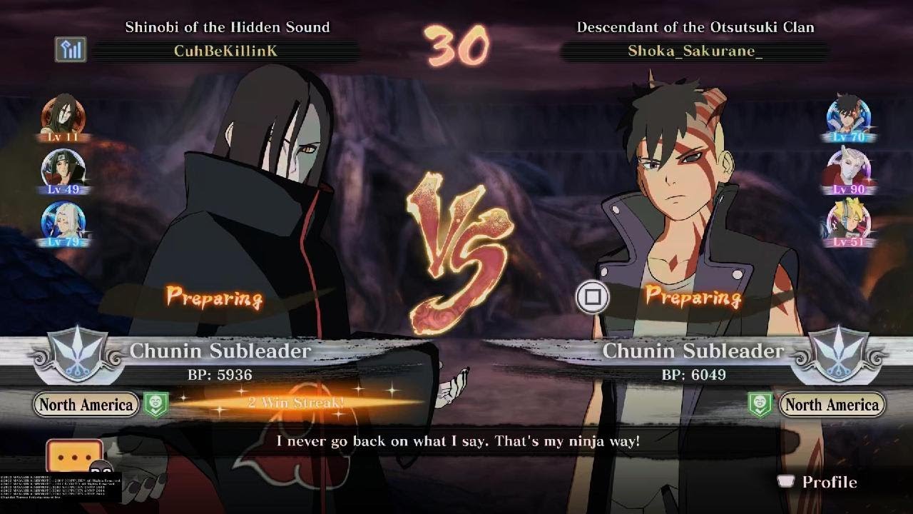 Oro vs Kawaki NARUTO STORM CONNECTIONS online Ranked gameplay No Commentary