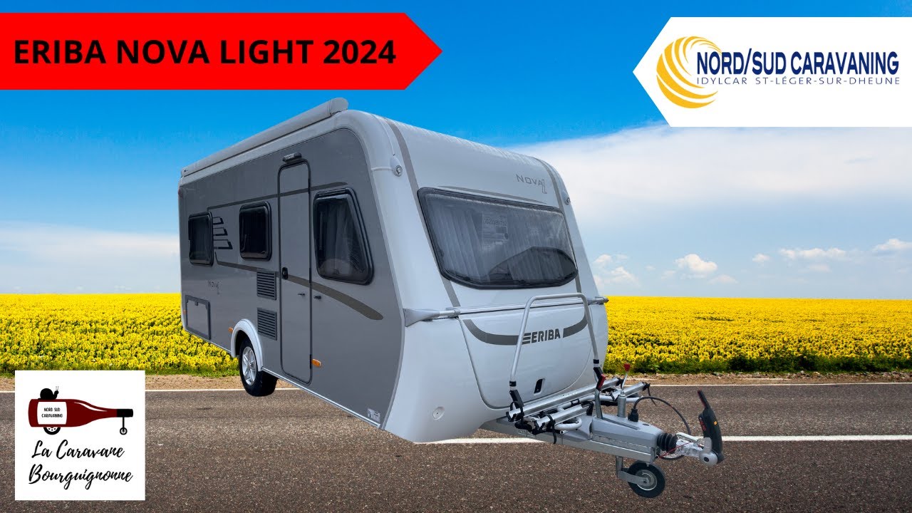CARAVANE LIT JUMEAU EN V ERIBA NOVA LIGHT 442 2024 NORD SUD CARAVANNING caravane-lit-jumeau-en-v-eriba-nova-light-442-2024-nord-sud-caravanning
