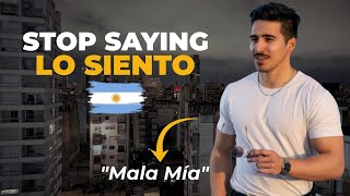 The Unique Way "Sorry" is Said in Argentina | Learn Argentine Spanish
