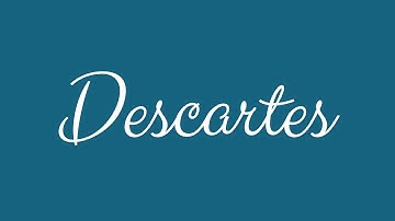 Learn how to Sign the Name Descartes Stylishly in Cursive Writing