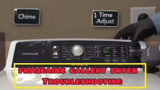 frigidaire gallery dryer repair - Test mode and Troubleshooting