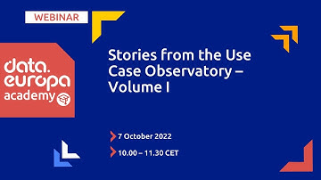 Stories from the Use Case Observatory - Volume 1
