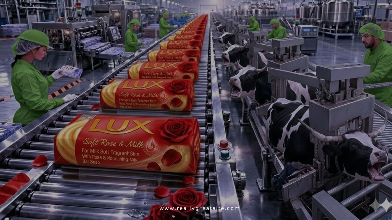 Inside the World's Biggest Lux Soap Factory – From Cow Fat to Premium Luxury Soap (Full Process)