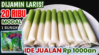 1 BUNGKUS POP ICE JADI 20 RIBU | Resep Membuat Es Lilin Pop Ice Alpukat Susu Untuk Jualan 1000an