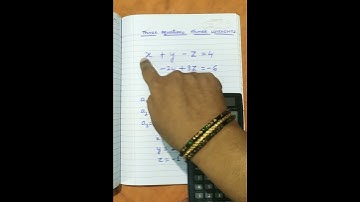 Three equations three unknowns using scientific calculator
