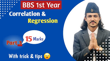 Correlation and Regression Analysis, part 3 // BBS 1st Year Business Statistics