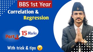 Famous Correlation and Regression Analysis, part 3 // BBS 1st Year Business Statistics Net Worth