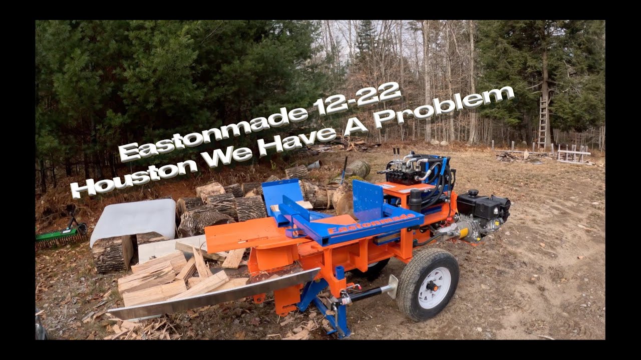 Official Christening of the Eastonmade 1222 log splitter YouTube