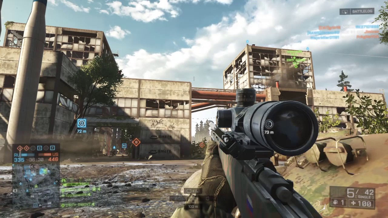 SNIPING THE PILOT OF A HELICOPTER BATTLFIELD 4 GAMEPLAY