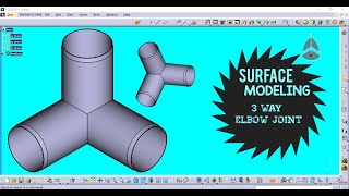 3 way elbow joint in surface modeling catia v5 | generative shape design