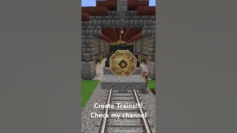 Create Mod Train Tutorial #createmod #minecraft  #minecraftshorts