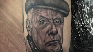 Victor Meldrew Portrait Tattoo