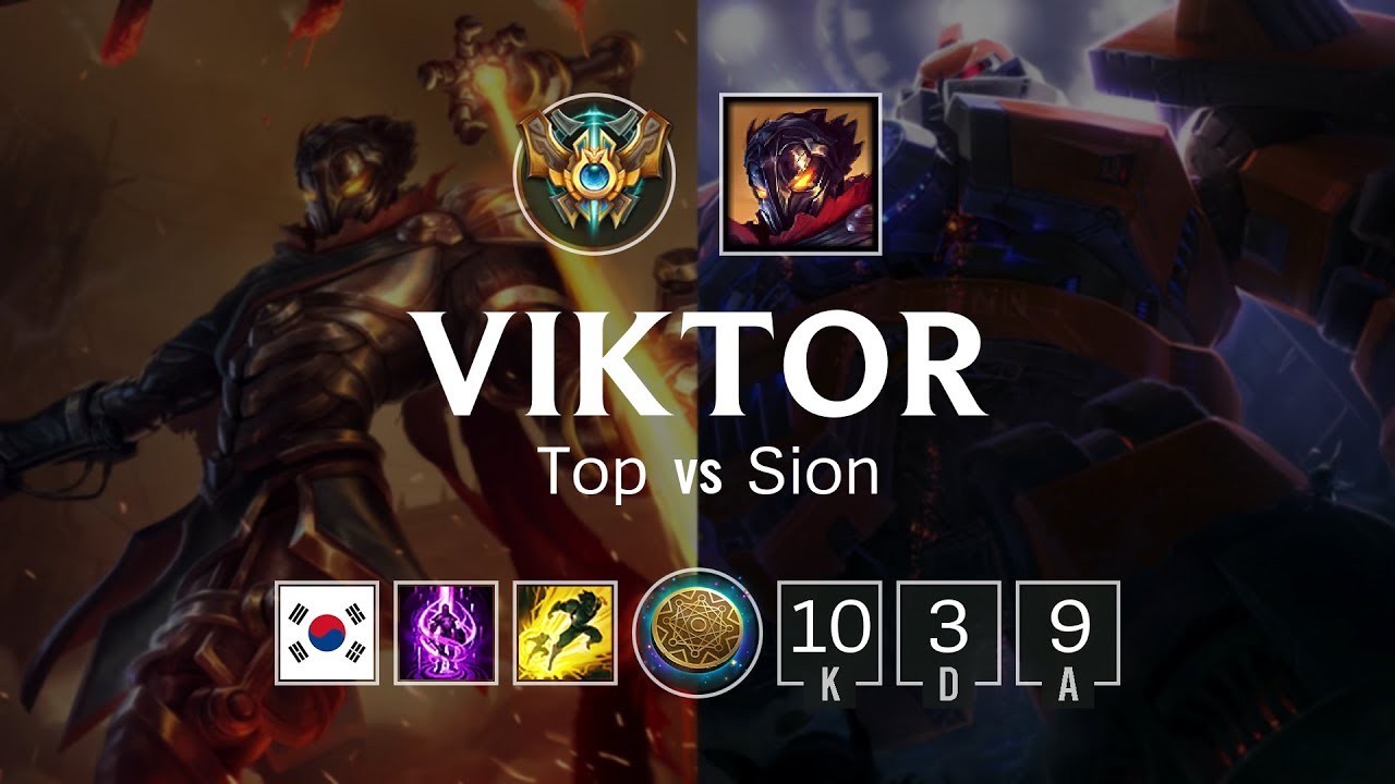 Viktor Top vs Sion - KR Challenger Patch 8.23