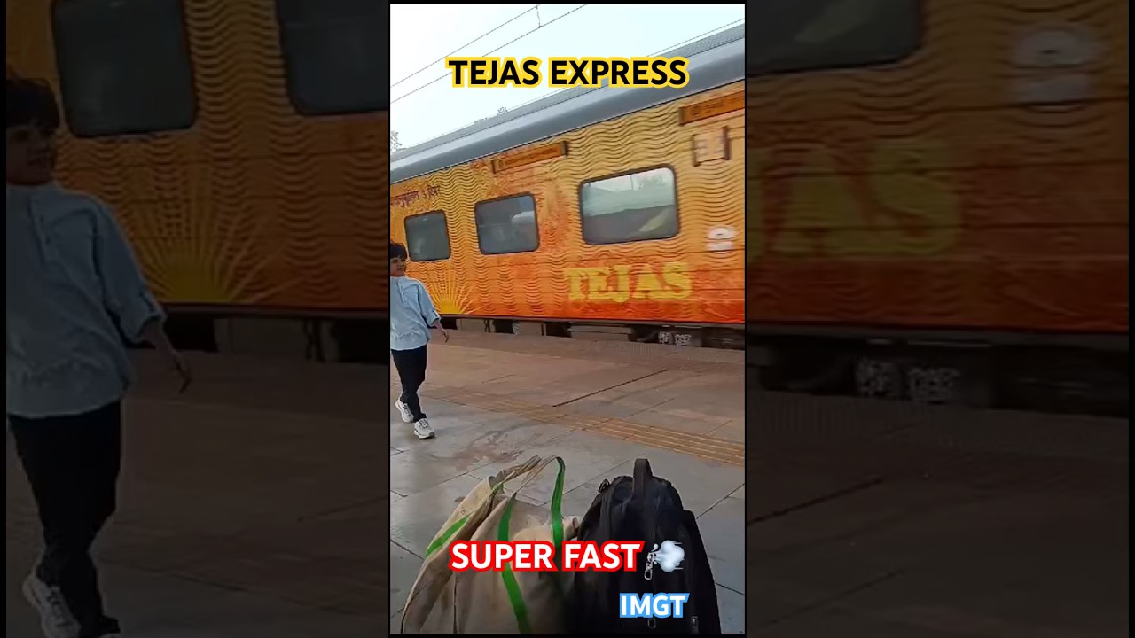 🚊Tejas Express BRUTAL speed Skipped Vapi Station 🚉 
