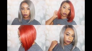 Issa Cute Bob...these Colors Tho Outre L-Part Swiss Lace Wig-Issa