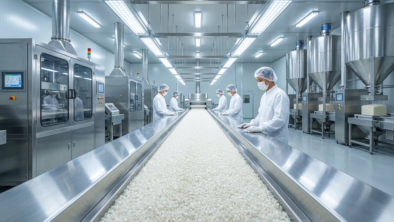 From Paddy to Pack — Inside the Modern Rice Milling Factory (Full Process Tour)