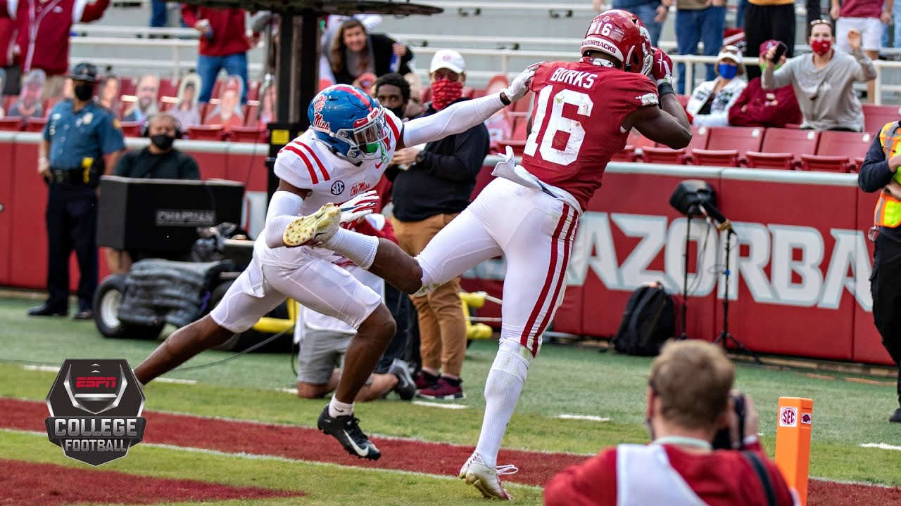 Ole Miss Rebels vs. Arkansas Razorbacks 2020 College Football Highlights.