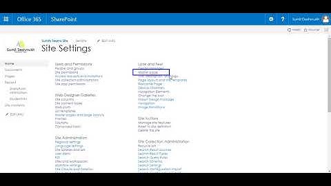 How to Change Master page in SharePoint Online