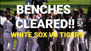 BENCHES CLEARED: DETROIT VS WHITE SOX