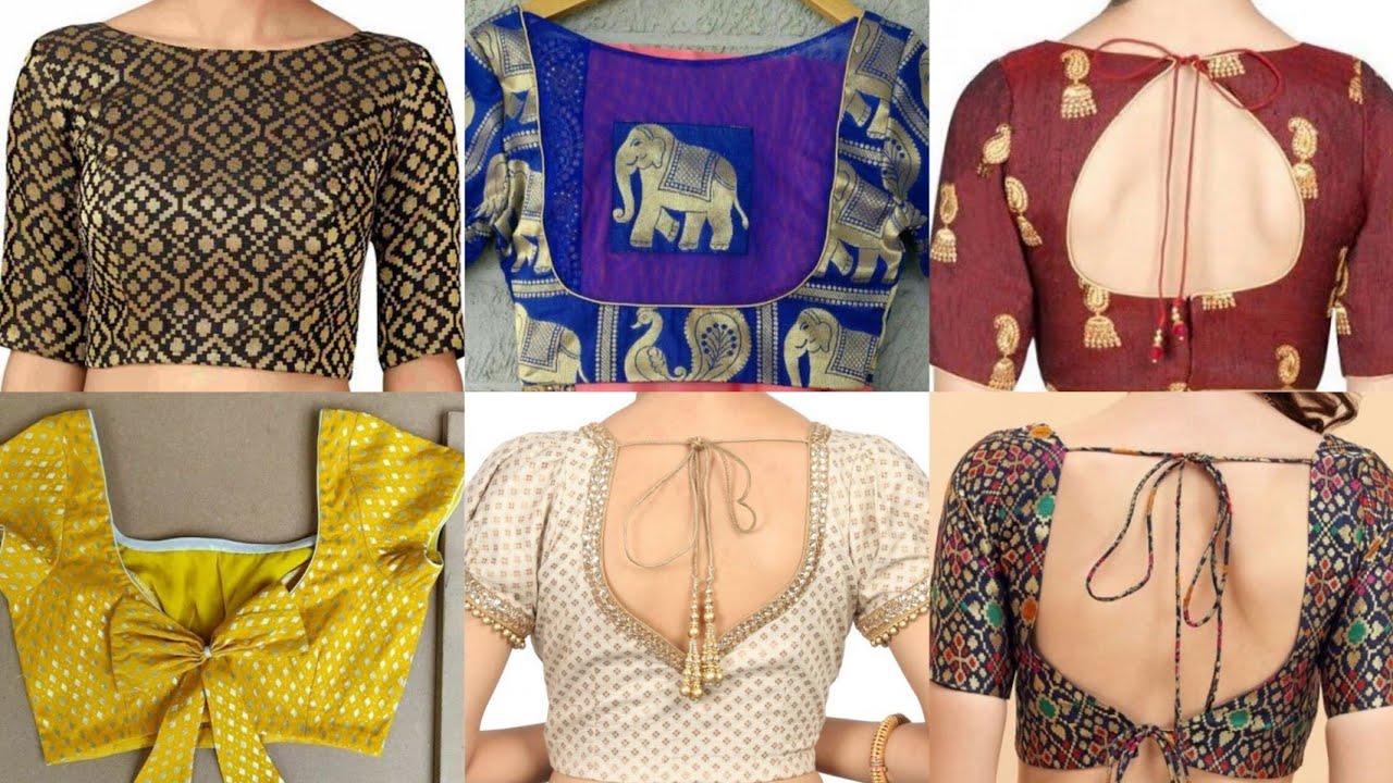 Brocade Fabric Blouse Design / New Banarasi Blouse Design 2022 ...