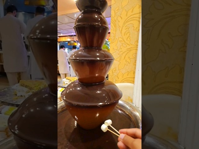 Chocolate Fountain Delicious #short #foodie #yt_shorts #chocolate class=