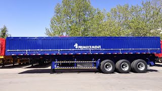 Made In China | FUDENG Side Tipper Tipping Trailers Coal Cement Fertilizer Maize Soybean Transport