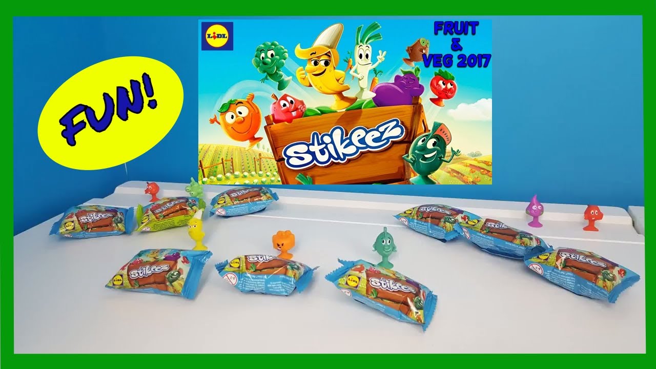 LIDL Stikeez Fruit & Veg Kids Fun! YouTube