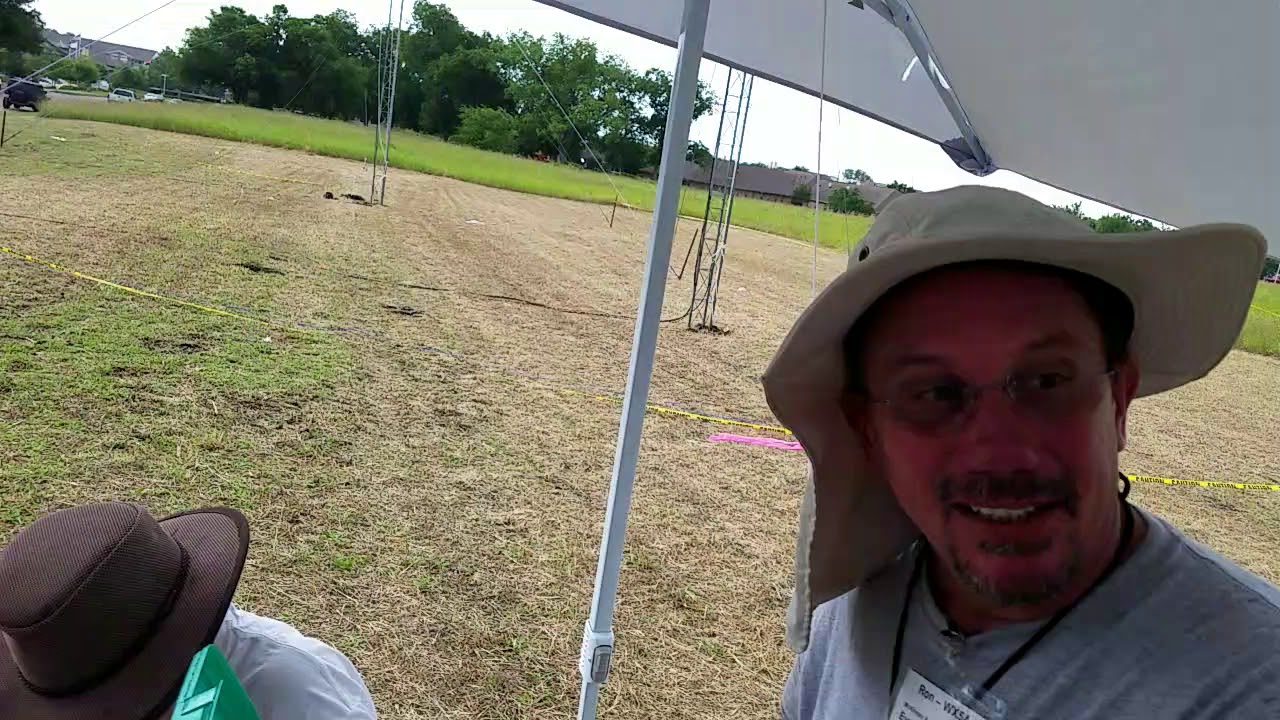 ARRL Field Day 2019 MARC test session in the rain