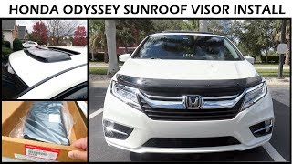 Honda Odyssey 2019 Install Sunroof Visor Deflector
