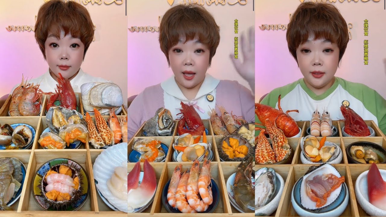 Eat shrimp 🦐🦐🦐 oysters Seafood  shrimp🦞 eggs shrimp 🦐