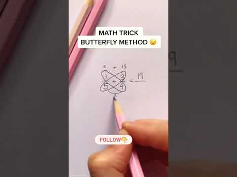 Maths Trick" BUTTERFLY METHOD "| #shorts