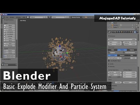 Blender Explode Modifier And Particle System Tutorial