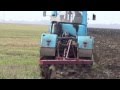 Скоростная вспашка тракторами Т-150К с плугом ПЛН-5-35.High-speed plowing tractor T-150K with plough