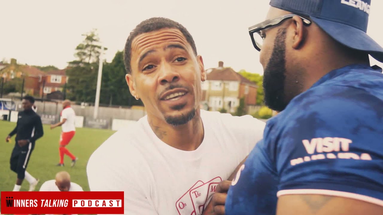 Winners Talking Podcast At Team Harvey vs West Ham Legends (Charity Football Match)