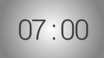 7 Minutes countdown Timer - Beep at the end | Simple Timer (Seven min)