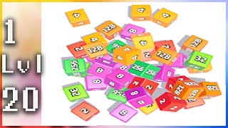 2048 Merge Shapes - Gameplay Walkthroug - Levels 1-20 screenshot 3